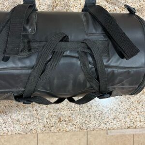 T-Bags Black Leather Backpack